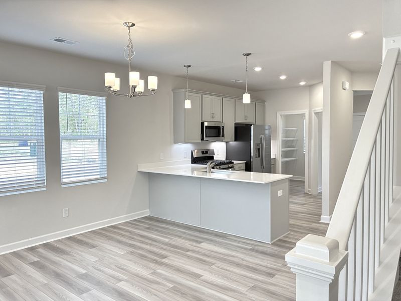 Furnished interior view inside a new home in Miller Park, Greenville (Image 5). Furnished interior view inside a new home in Miller Park, Greenville (Image 5).