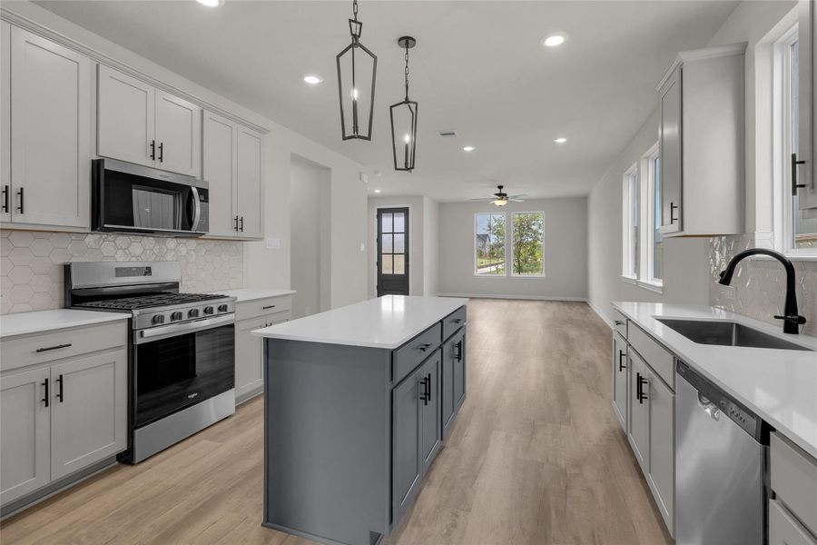 Furnished interior view inside a new home in Elyson, Katy (Image 11).