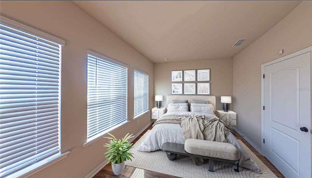 Furnished interior view inside a new home in , Clermont (Image 16). Furnished interior view inside a new home in , Clermont (Image 16).