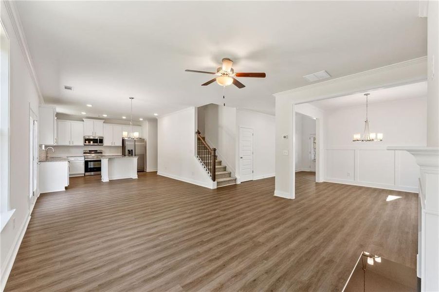 Spacious, unfurnished interior of a new home in Clark Farms, Flowery Branch (Image 21).
