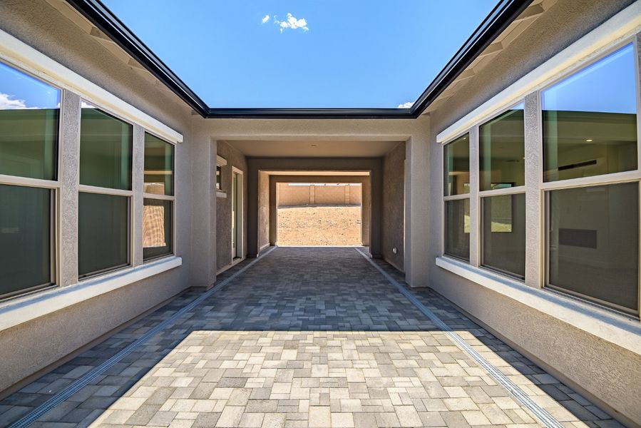 Exterior details and patio area of a home in Overlook at The Dells, Prescott (Image 28). Exterior details and patio area of a home in Overlook at The Dells, Prescott (Image 28).