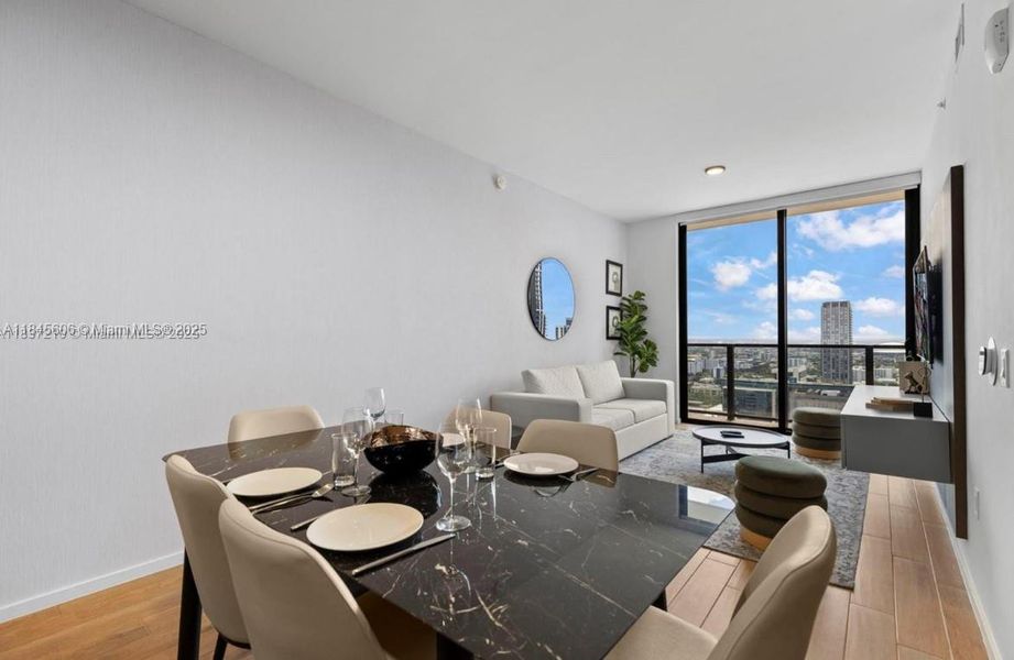 Furnished interior view inside a new home in The Elser Hotel & Residences, Miami (Image 10).