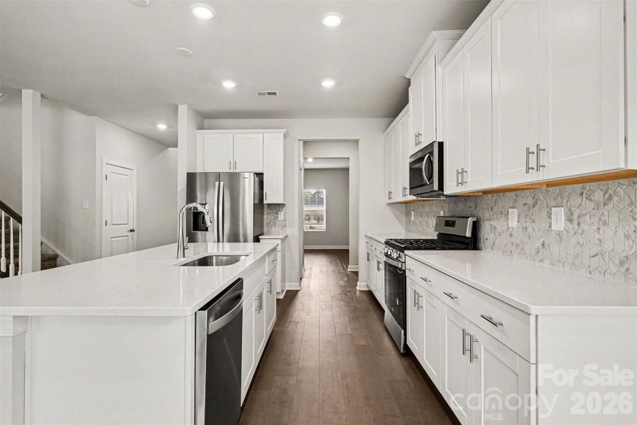 Furnished interior view inside a new home in Shepherds Landing, Mooresville (Image 4).