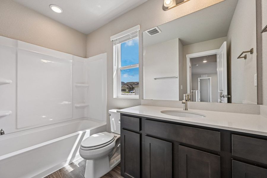 Furnished interior view inside a new home in Ridge at Lorson Ranch, Colorado Springs (Image 10). Furnished interior view inside a new home in Ridge at Lorson Ranch, Colorado Springs (Image 10).