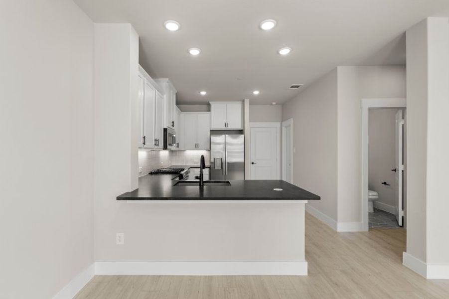 Furnished interior view inside a new home in Chelsea Commons, Allen (Image 3).