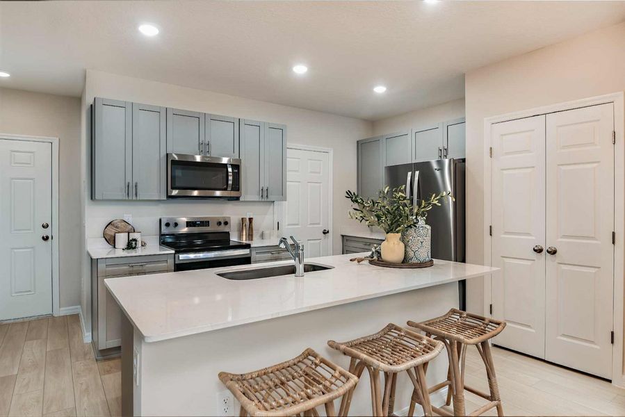 Representative furnished interior of a home built from the Barcelona by Casa Fresca Homes in Pasadena Woods, Dade City (Image 5). Representative furnished interior of a home built from the Barcelona by Casa Fresca Homes in Pasadena Woods, Dade City (Image 5).