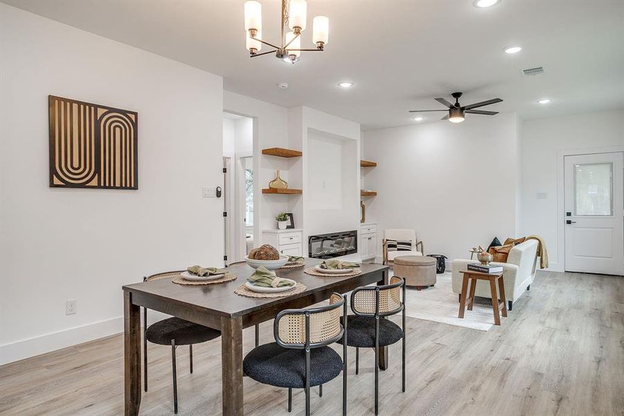 Furnished interior view inside a new home in , Fort Worth (Image 13). Furnished interior view inside a new home in , Fort Worth (Image 13).