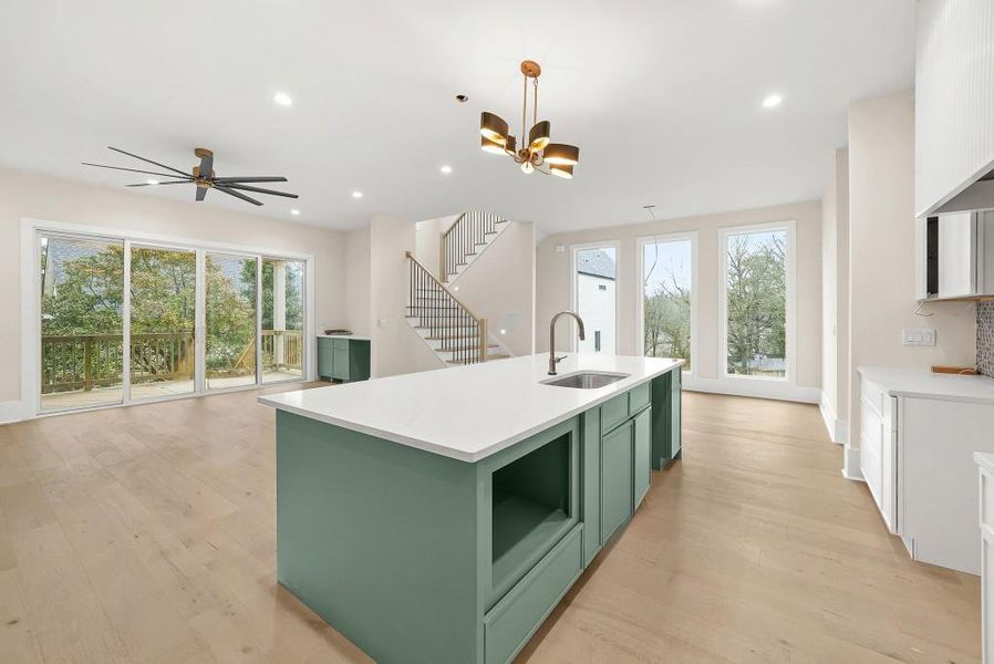 Furnished interior view inside a new home in , Atlanta (Image 9).