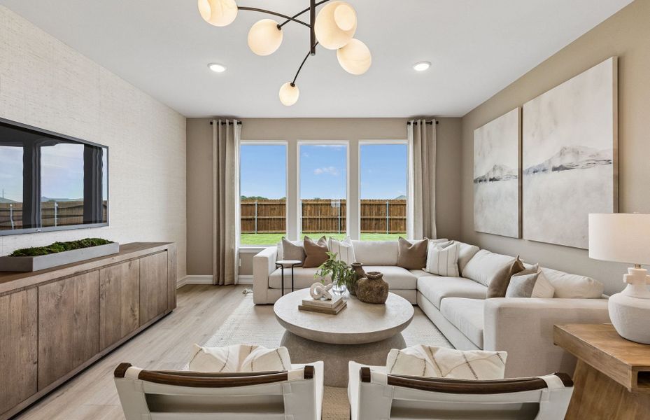 Representative furnished interior of a home built from the Harvard by Pulte Homes in Saddleside, Ponder (Image 47). Representative furnished interior of a home built from the Harvard by Pulte Homes in Saddleside, Ponder (Image 47).