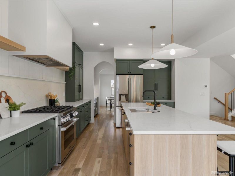 Furnished interior view inside a new home in , Denver (Image 12).