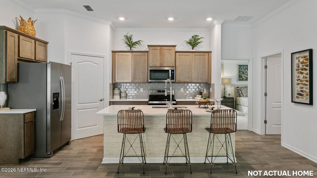 Furnished interior view inside a new home in Sawmill Branch, Palm Coast (Image 15).