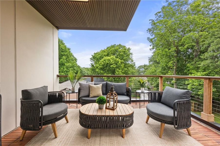 Exterior details and patio area of a home in , Atlanta (Image 28). Exterior details and patio area of a home in , Atlanta (Image 28).