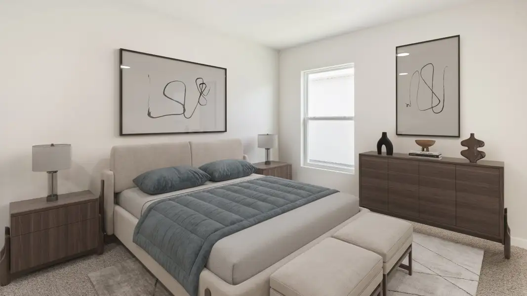 Furnished interior view inside a new home in Bentley Crossing, Fort Myers (Image 9).