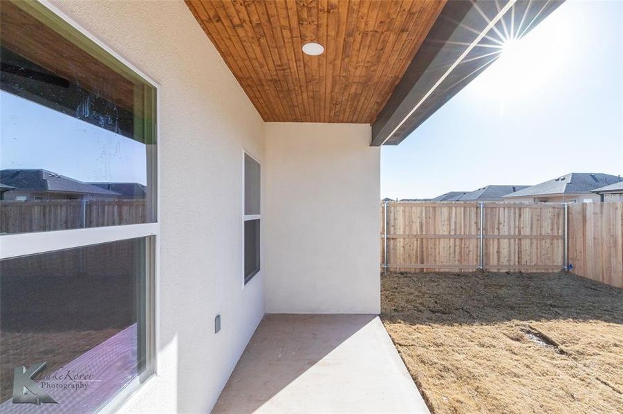 Exterior details and patio area of a home in , Abilene (Image 3).