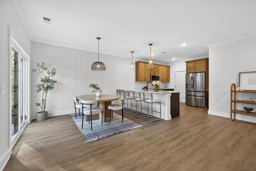 Furnished interior view inside a new home in , Charleston (Image 9).