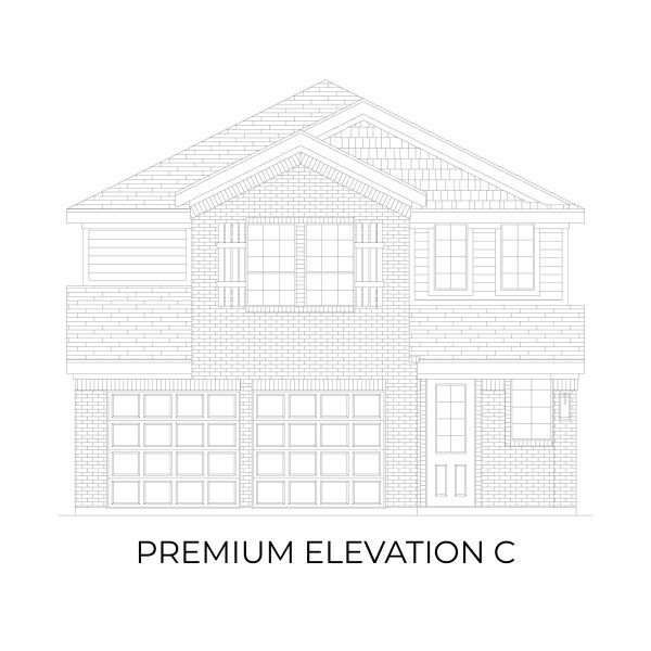 Representative rendering of the exterior for the Truman Select 2F by First Texas Homes (Image 6).