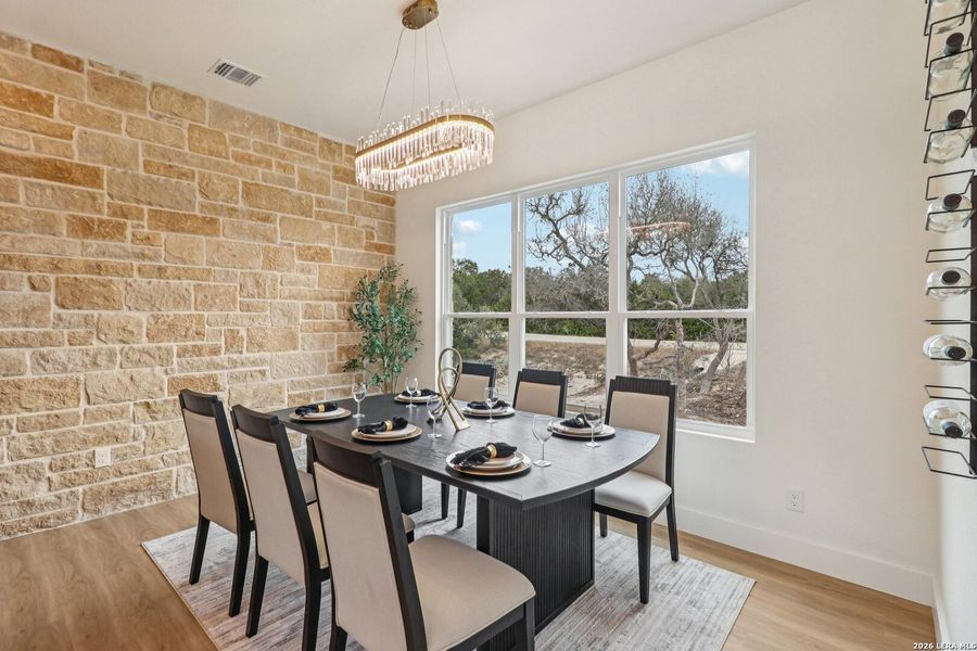 Furnished interior view inside a new home in , Fischer (Image 31).