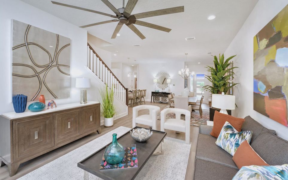 Furnished interior view inside a new home in Woodhaven, Port Orange (Image 27).