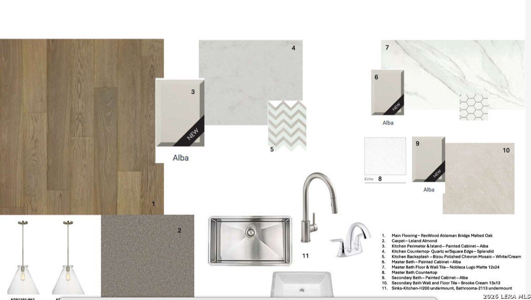 Sample of building materials used in homes in Mayfair, New Braunfels (Image 4).