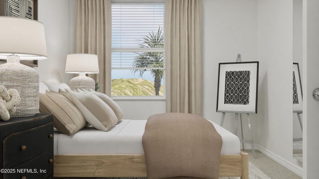 Furnished interior view inside a new home in Hardwick Farms: Hardwick Farms - Townhome Collection, Jacksonville (Image 12).