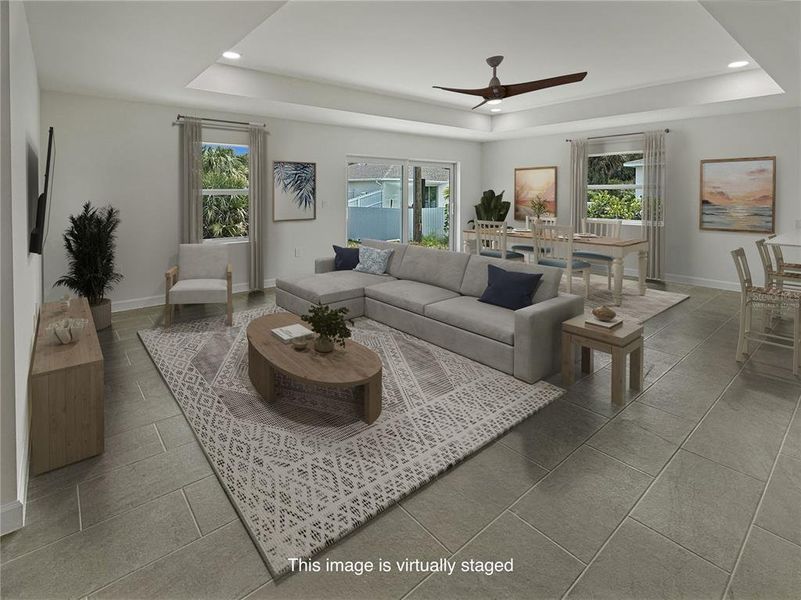 Furnished interior view inside a new home in , Punta Gorda (Image 16).