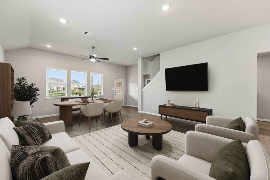 Furnished interior view inside a new home in Sunterra, Katy (Image 10). Furnished interior view inside a new home in Sunterra, Katy (Image 10).