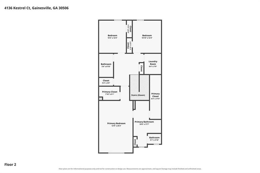2D floor plan layout of this home in , Gainesville, GA (Image 6). 2D floor plan layout of this home in , Gainesville, GA (Image 6).