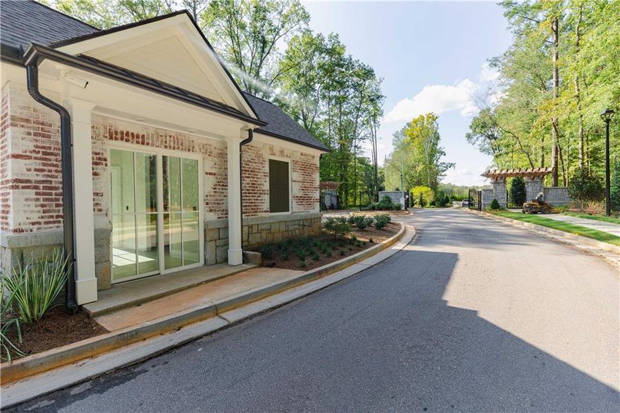 Exterior details and patio area of a home in Waterside Single Family, Peachtree Corners (Image 4).