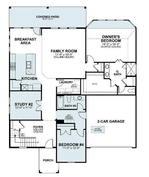 2D floor plan layout of this home in Edgewood, Leander, TX (Image 4). 2D floor plan layout of this home in Edgewood, Leander, TX (Image 4).