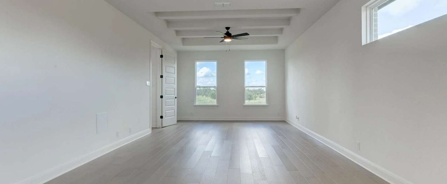 Representative unfurnished interior of a home built from the Avalon II by Ashton Woods in Waldsanger, New Braunfels (Image 8). Representative unfurnished interior of a home built from the Avalon II by Ashton Woods in Waldsanger, New Braunfels (Image 8).