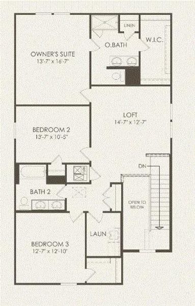 Pulte Homes, Modena floor plan