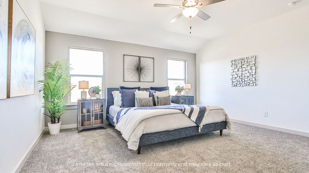 Furnished interior view inside a new home in Viridian, Lubbock (Image 24).