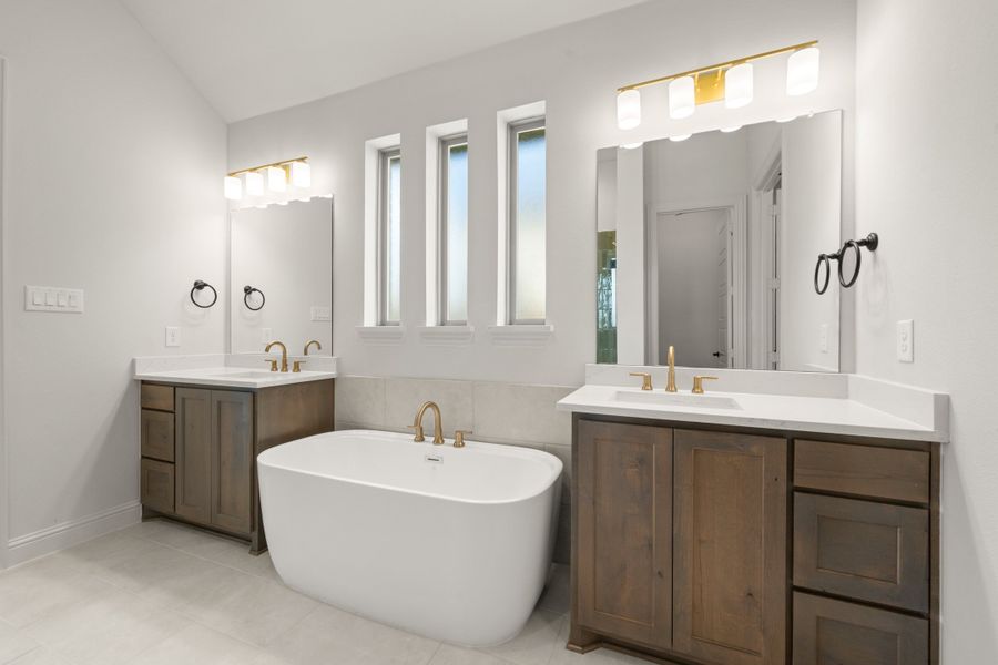 Furnished interior view inside a new home in Hayes Crossing, Midlothian (Image 12).