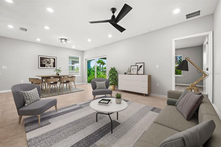 Furnished interior view inside a new home in , Punta Gorda (Image 11).
