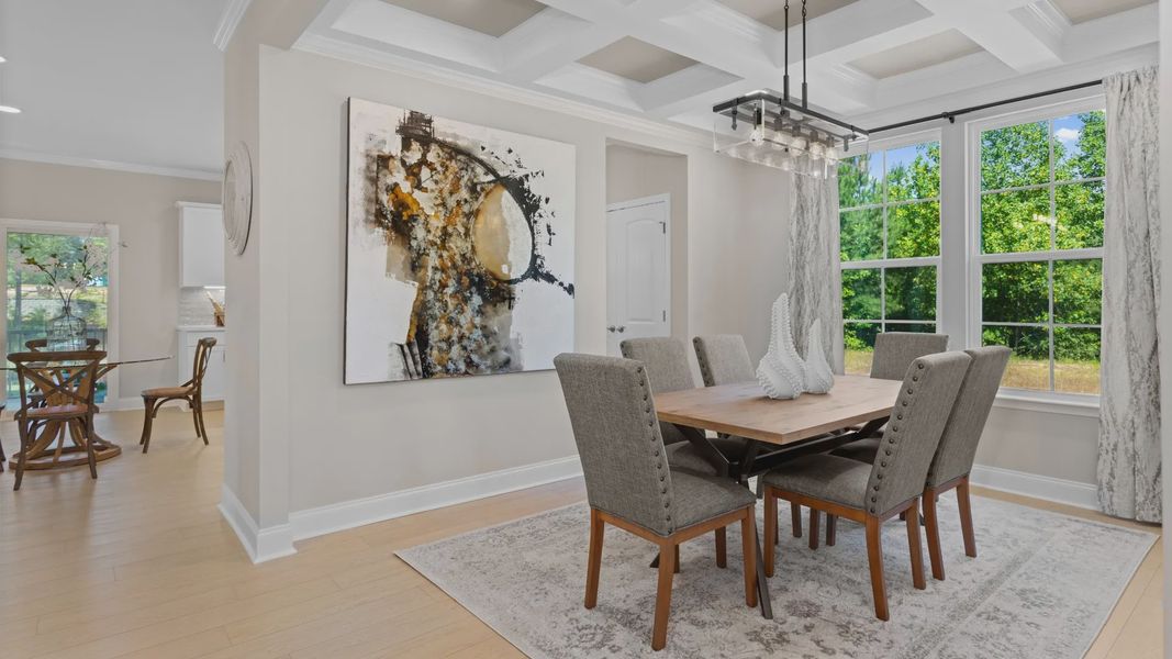 Furnished interior view inside a new home in Station Pointe, Angier (Image 7).