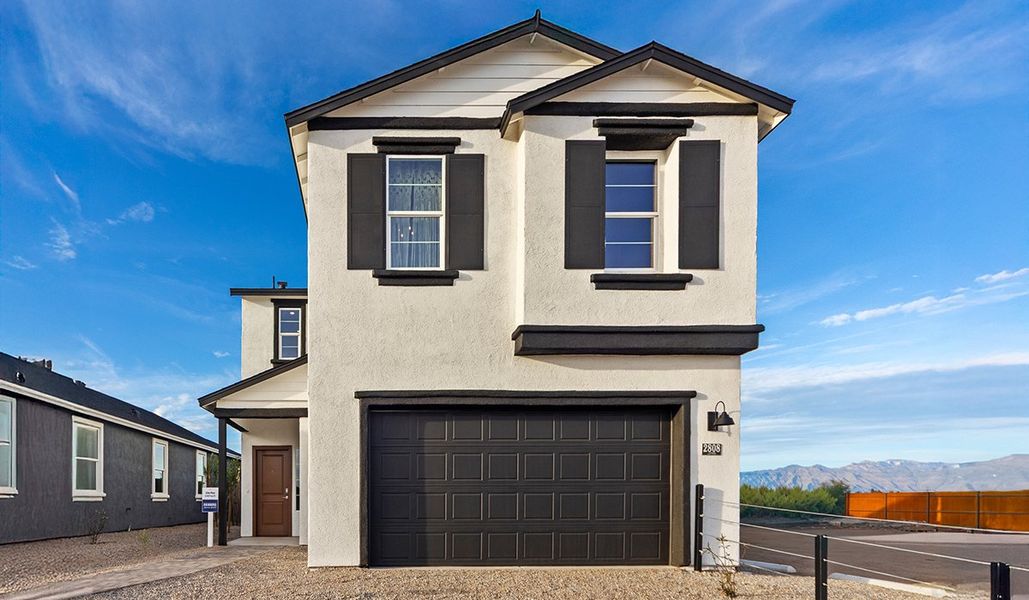 Representative exterior photo of a completed home built from the Gila by D.R. Horton in Redford Estates, Tucson, AZ (Image 24).