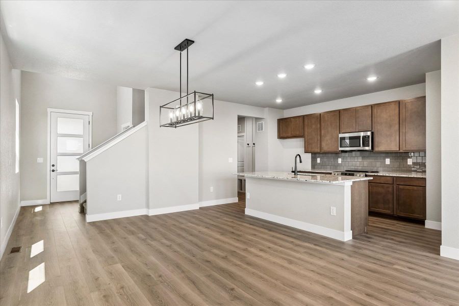 Furnished interior view inside a new home in Trails at Aspen Ridge-3, Colorado Springs (Image 4).