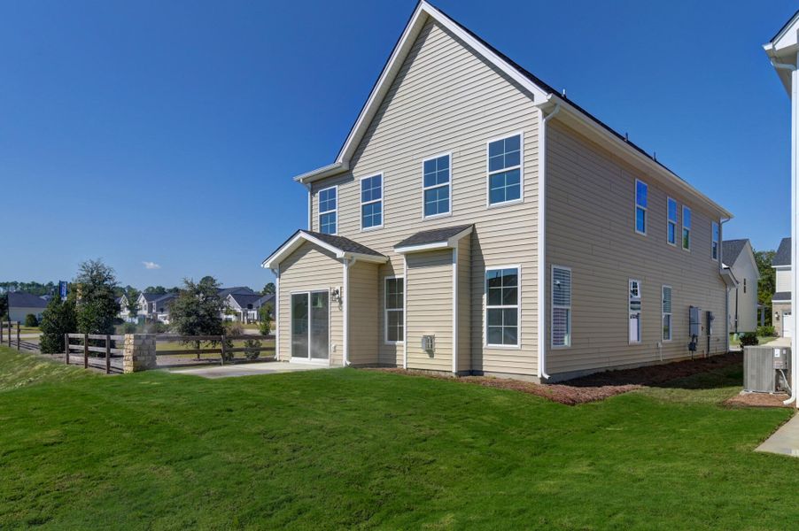 Exterior details and patio area of a home in Ashton Lakes, Lexington (Image 2).