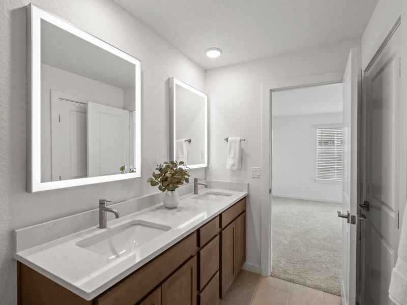 Furnished interior view inside a new home in The Vistas at West Mesa, Colorado Springs (Image 10).