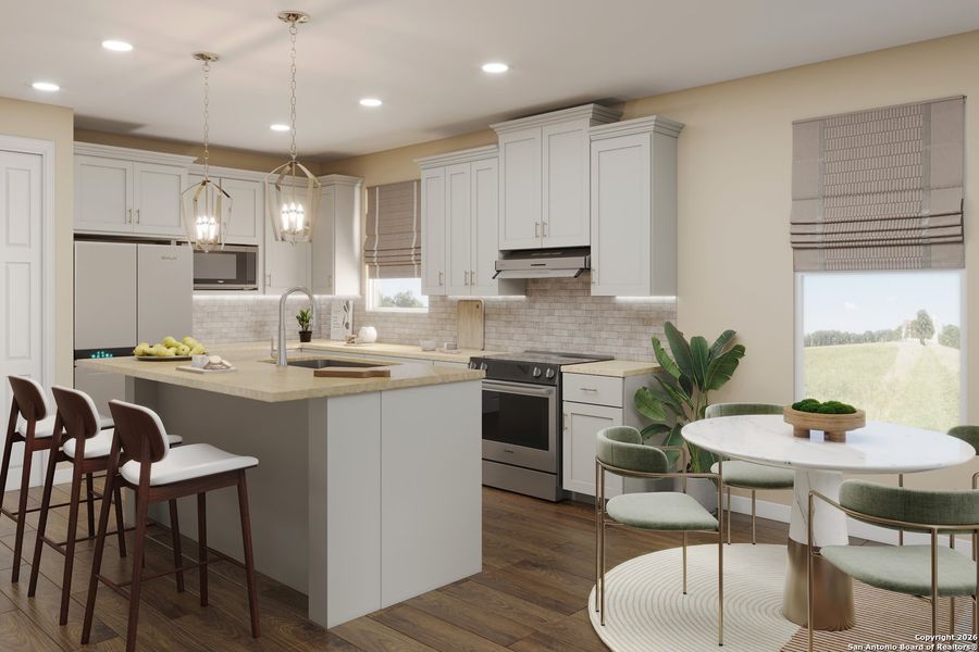 Furnished interior view inside a new home in Parklands Estates, Schertz (Image 5).