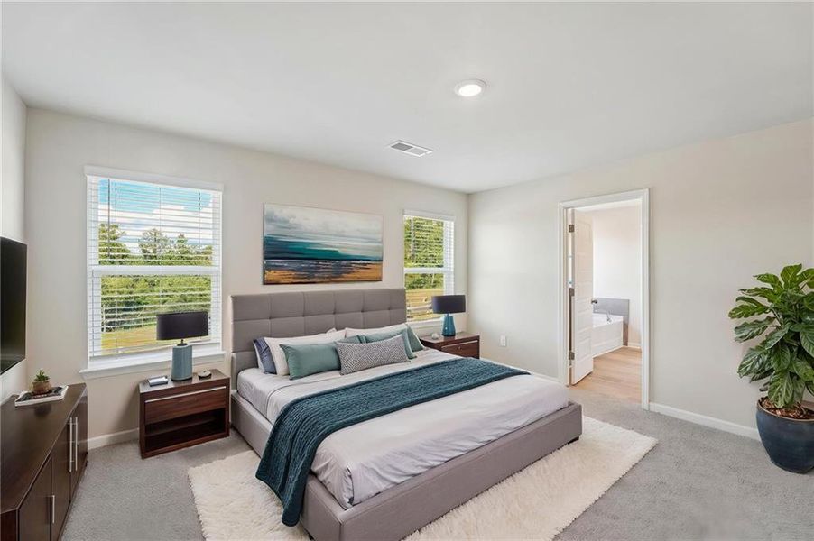 Furnished interior view inside a new home in Hemingway - Reserve Series, Cumming (Image 7).