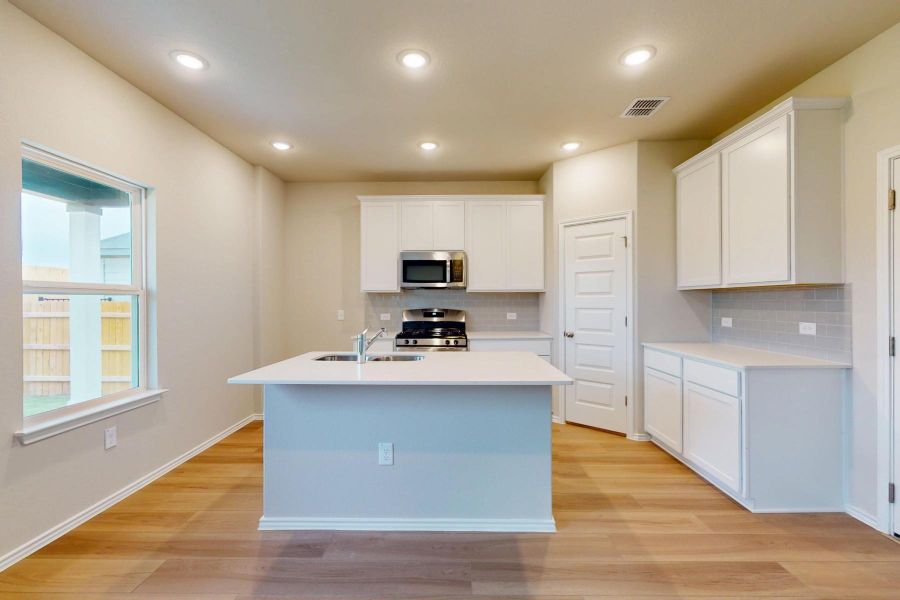 Furnished interior view inside a new home in Cascades at Onion Creek, Austin (Image 10). Furnished interior view inside a new home in Cascades at Onion Creek, Austin (Image 10).