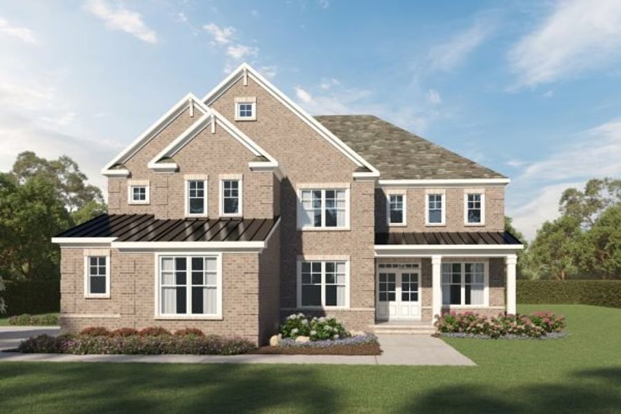 Representative exterior photo of a completed home built from the William by Kerley Family Homes in The Estates at Hurricane Pointe, Douglasville, GA (Image 1). Representative exterior photo of a completed home built from the William by Kerley Family Homes in The Estates at Hurricane Pointe, Douglasville, GA (Image 1).