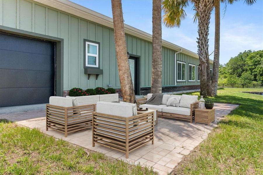 Front exterior of a new home in , Micanopy, FL, highlighting curb appeal (Image 20).