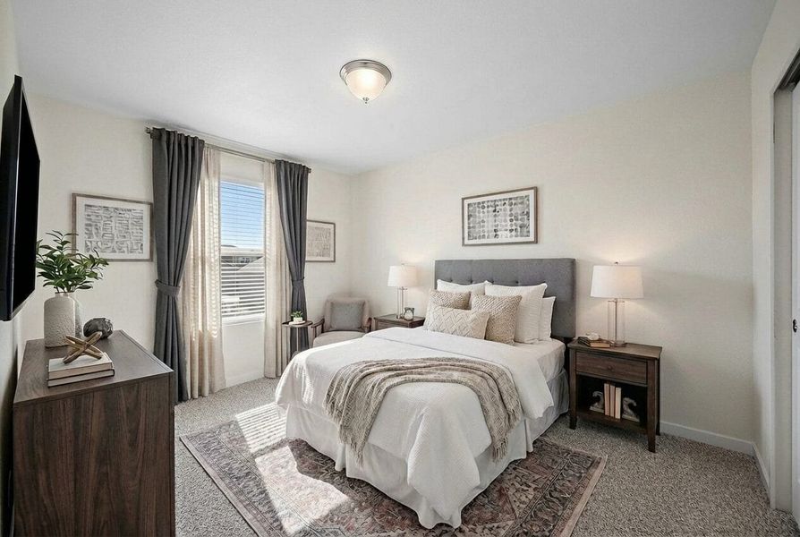 Furnished interior view inside a new home in Ridge at Lorson Ranch, Colorado Springs (Image 14).