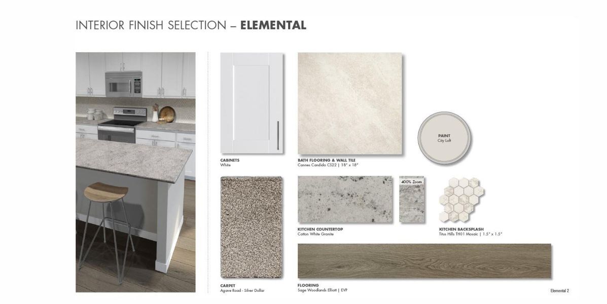 Sample of building materials used in homes in Heights of Barbers Hill, Baytown (Image 14).