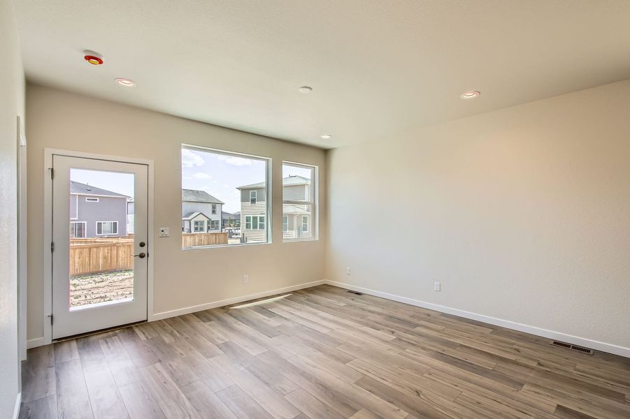 Representative unfurnished interior of a home built from the Pintail by View Homes in Buffalo Highlands – Commerce City, Commerce City (Image 16).