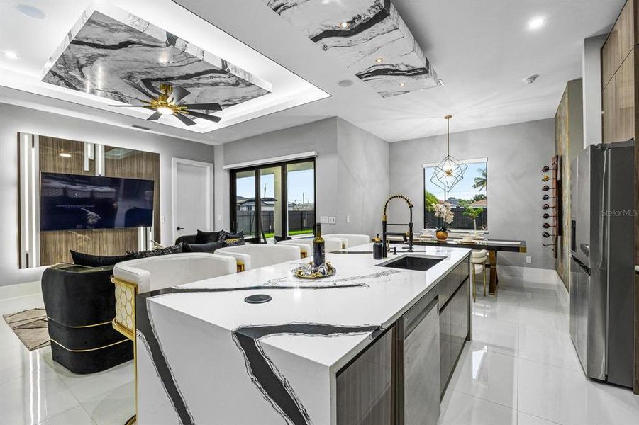 Furnished interior view inside a new home in , Cape Coral (Image 43).