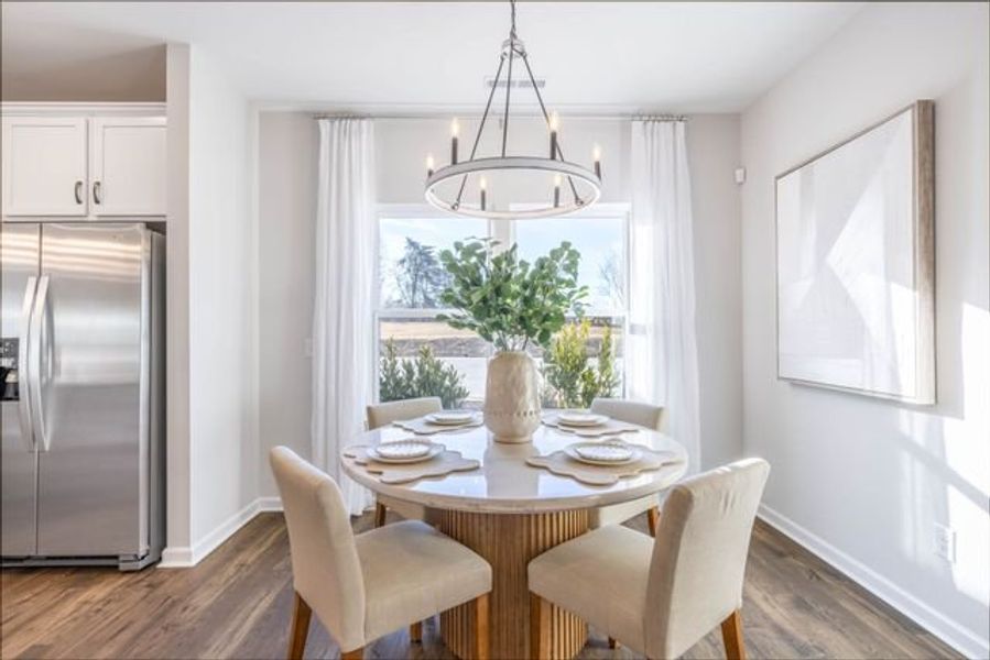 Representative furnished interior of a home built from the Lenox by True Homes in Autumn Ridge, High Shoals (Image 7).