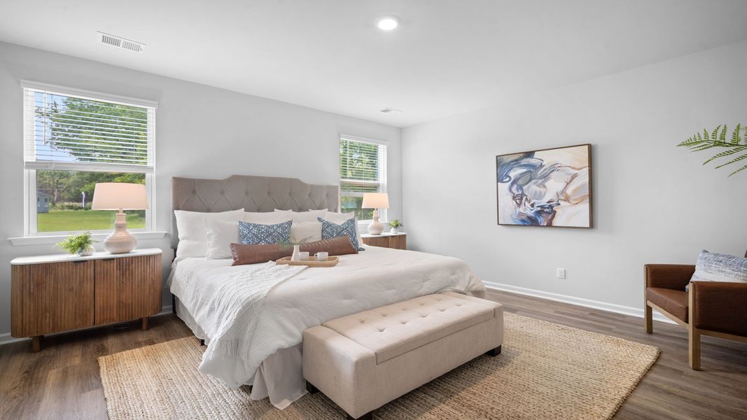 Furnished interior view inside a new home in Fernhill Farms, Statesboro (Image 18).